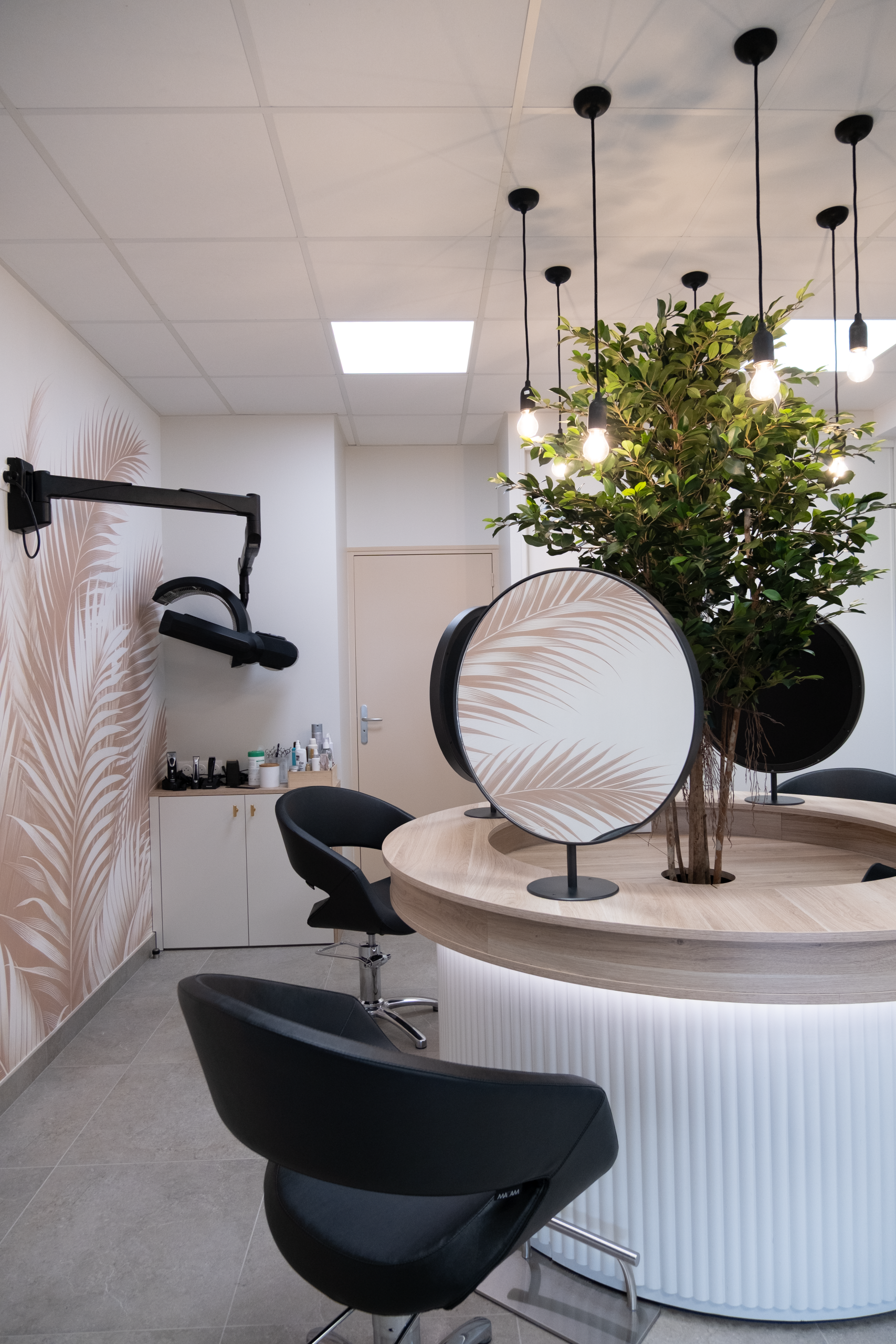 Agencement d'un salon de coiffure