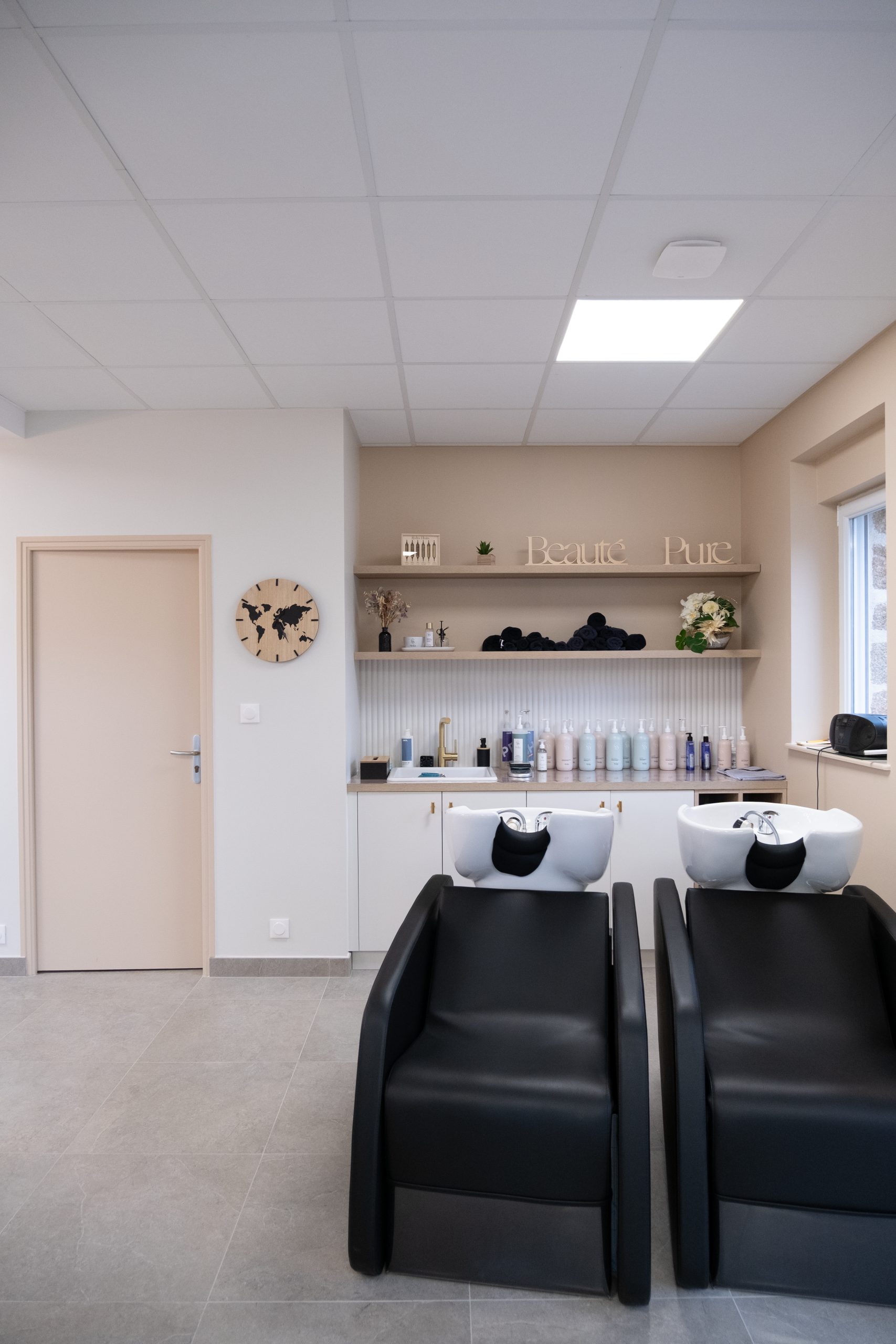 Agencement d'un salon de coiffure