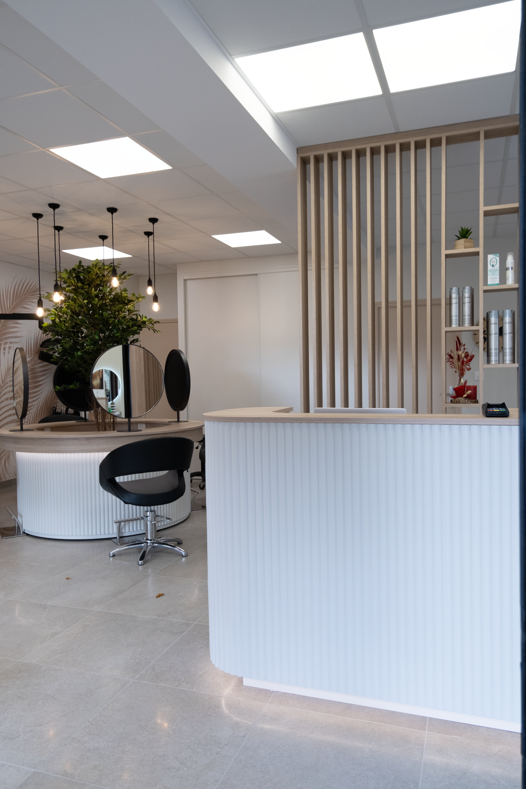 Agencement d'un salon de coiffure