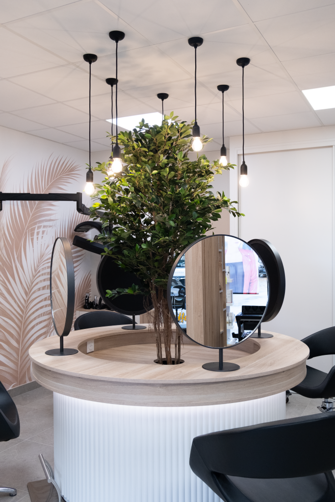Agencement d'un salon de coiffure