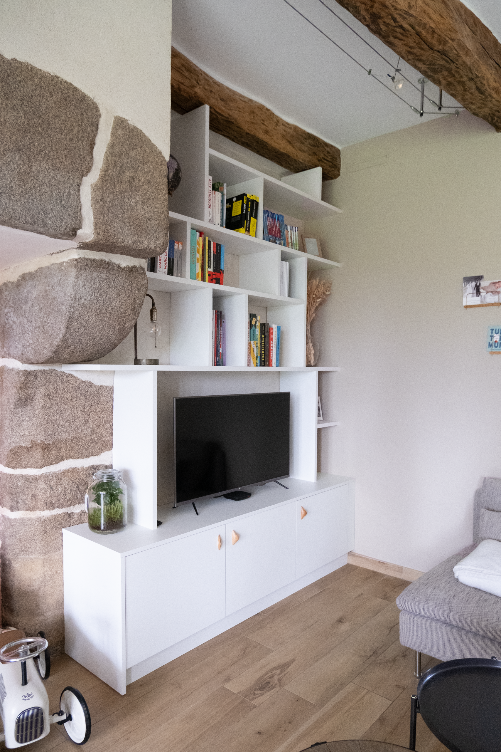 Bibliothèque - meuble tv sur mesure