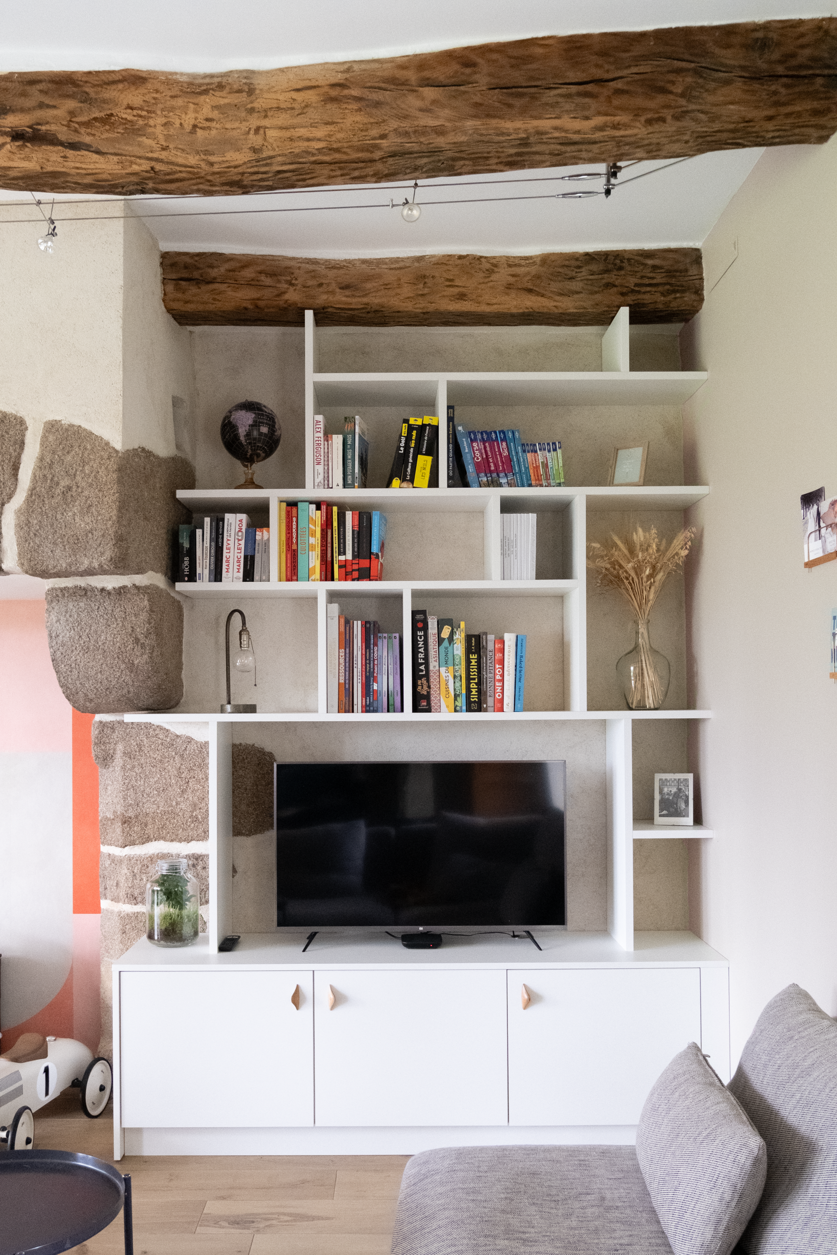 Bibliothèque - meuble tv sur mesure